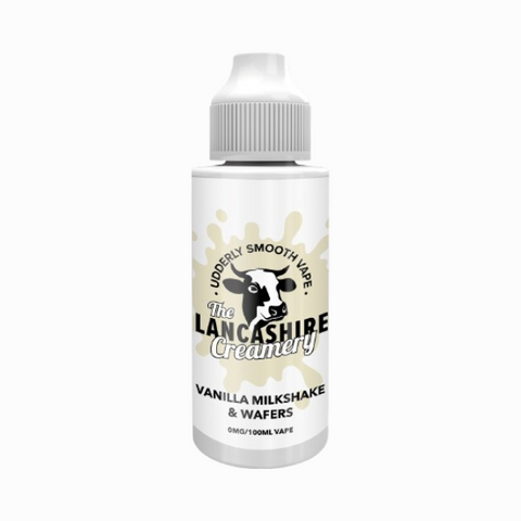 Vanilla Milkshake & Wafers Shortfill by The Lancashire Creamery. - 100ml