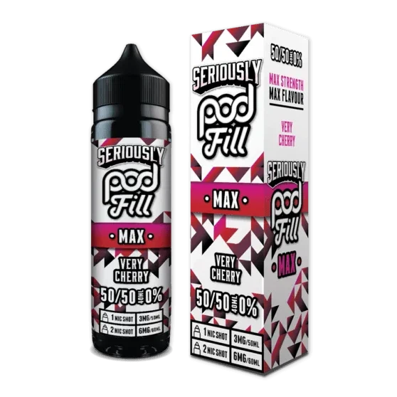 Very Cherry Max Shortfill by Seriously Pod Fill. - 40ml-Supergood.