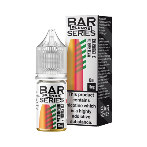 Watermelon x Energy Ice Nic Salt by Bar Series Blends. - 10ml
