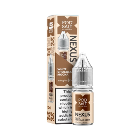 White Chocolate Mocha Nic Salt by Pod Salt Nexus. - 10ml