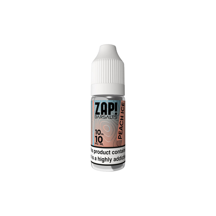 Peach Ice Nic Salt by Zap! Bar Salts. - 10ml-Supergood.