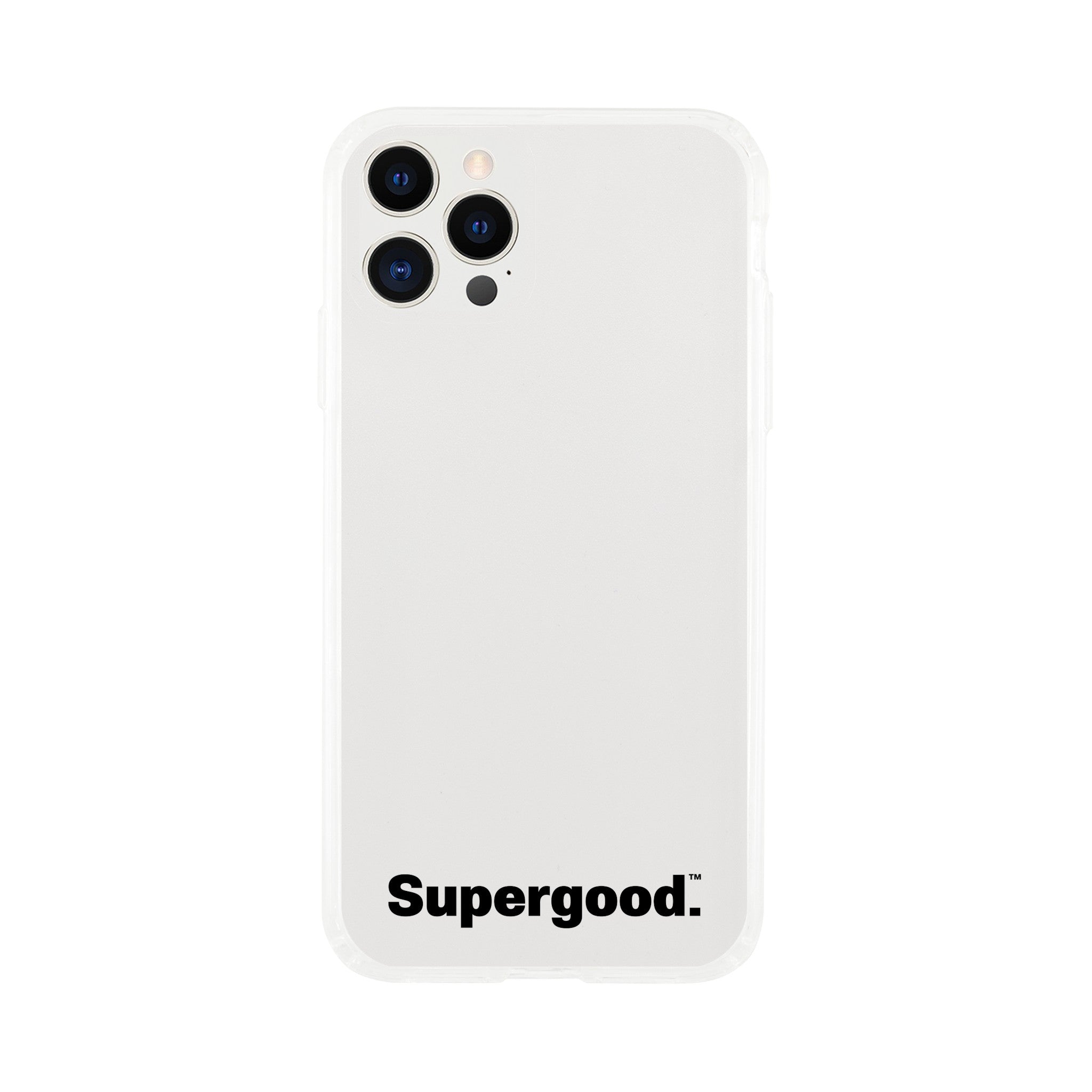 Black Text Clear Case for iPhone by Supergood.-Supergood.