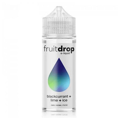 Blackcurrant + Lime + Ice Shortfill by Fruit Drop. - 100ml-Supergood.