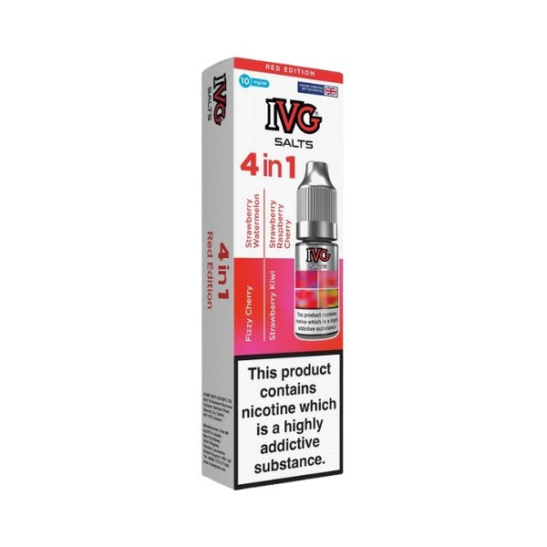 Red Edition 4 In 1 Nic Salt by IVG.  - 10ml