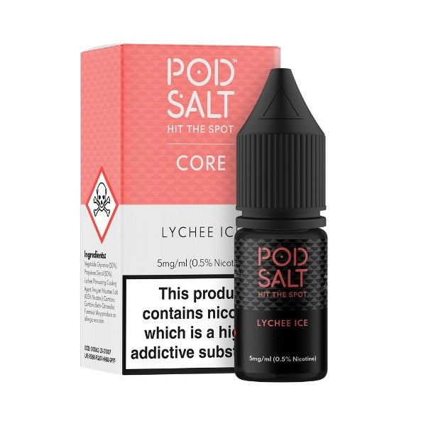 Lychee Ice Nic Salt by Pod Salt.  - 10ml