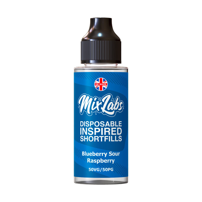 Blueberry Sour Raspberry Shortfill by Mix Labs. - 100ml-Supergood.