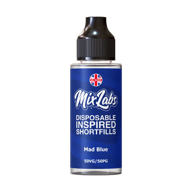 Mad Blue Shortfill by Mix Labs. - 100ml-Supergood.
