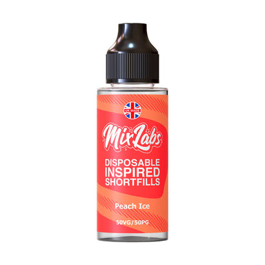 Peach Ice Shortfill by Mix Labs. - 100ml-Supergood.