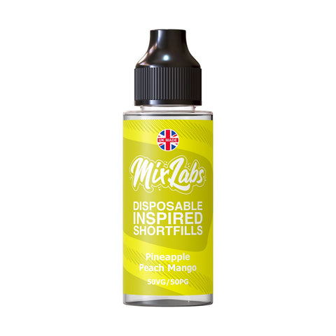 Pineapple Peach Mango Shortfill by Mix Labs. - 100ml-Supergood.