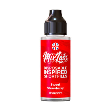 Sweet Strawberry Shortfill by Mix Labs. - 100ml-Supergood.