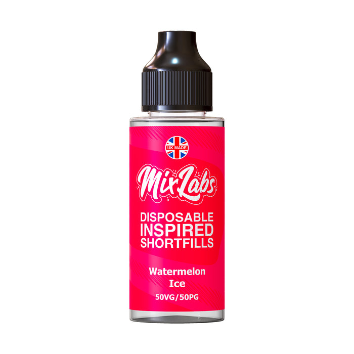 Watermelon Ice Shortfill by Mix Labs. - 100ml-Supergood.