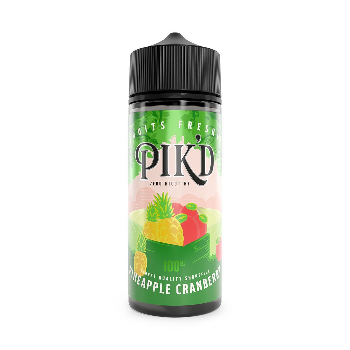 Pineapple and Cranberry Shortfill by PIK'D. - 100ml-Supergood.